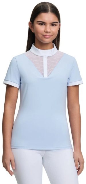LeMieux LeMieux Young Rider Eva Short Sleeve Show Shirt - Mist