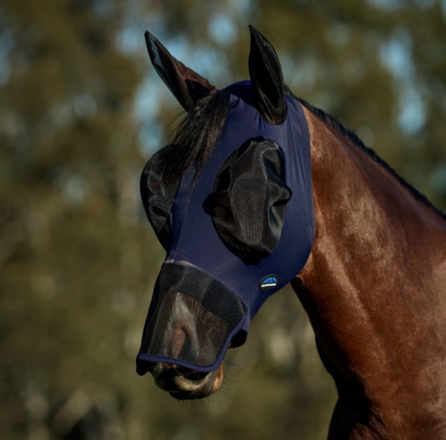 Weatherbeeta Weatherbeeta Luxe Stretch Fly Mask With Ears & Nose