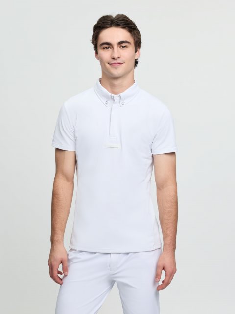LeMieux LeMieux Mens Short Sleeve Show Shirt - White