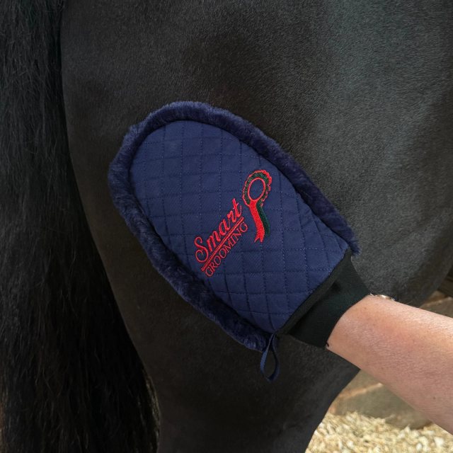 Smart Grooming Smart Grooming Quilted Grooming Mitt - Navy