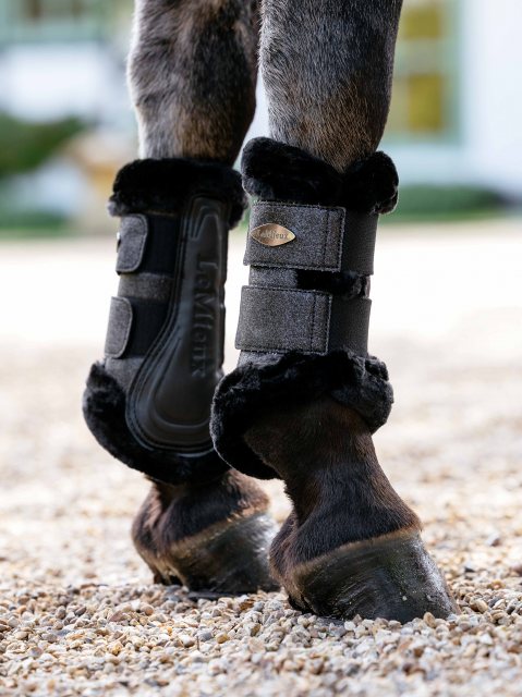LeMieux LeMieux Brilliance Fleece Brushing Boot - Black