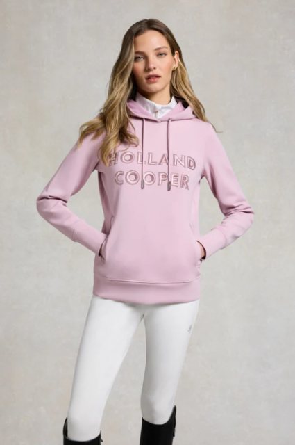 Holland Cooper Holland Cooper Crystal Hoodie - Dawn Pink