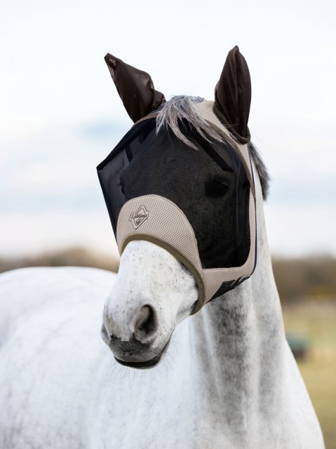 LeMieux LeMieux Kudos AeroGuard Half Flymask - Pecan