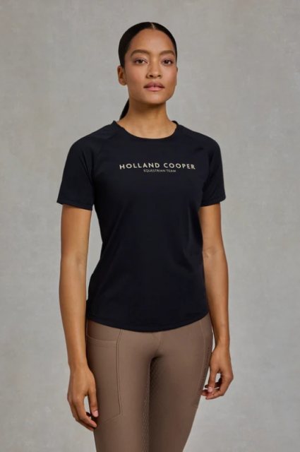 Holland Cooper Holland Cooper Chiltern Crew Neck Tee - Black