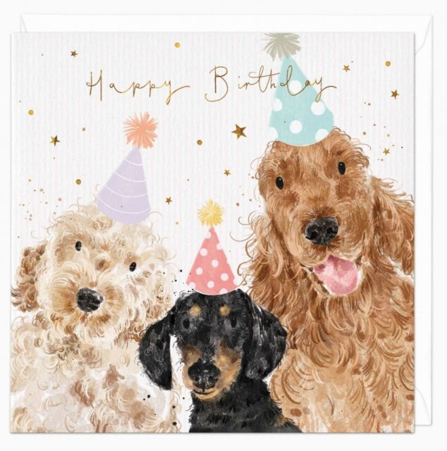 Whistlefish Whistlefish Party Pups Birthday Card