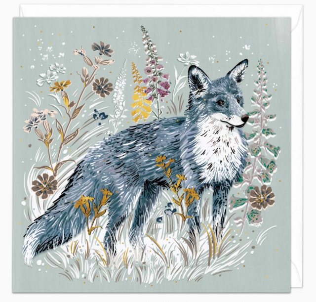 Whistlefish Whistlefish Fox in the Hedgerow Art Card