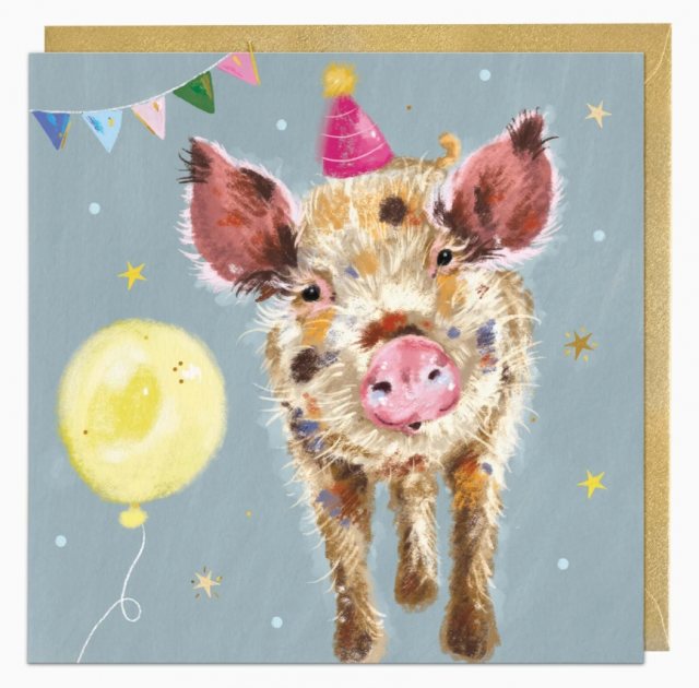 Whistlefish Whistlefish Paty Pig Birthday Card