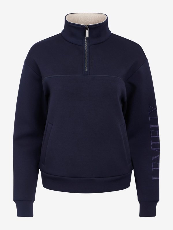 IT09270 product scarlet quarter zip sweat navy 01