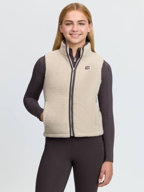 IT09475 studio youngridertrinityteddygilet almond 001