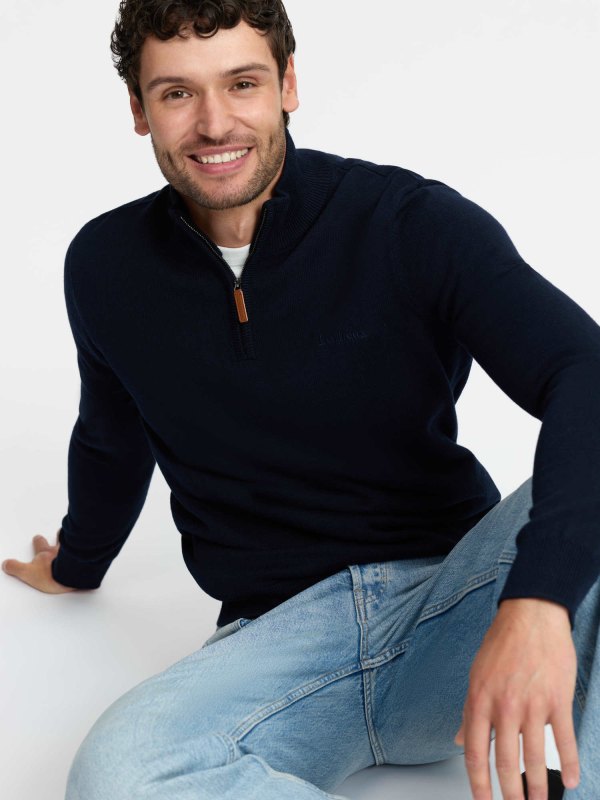 IT09693 studio mensquarterzipknit navy 003