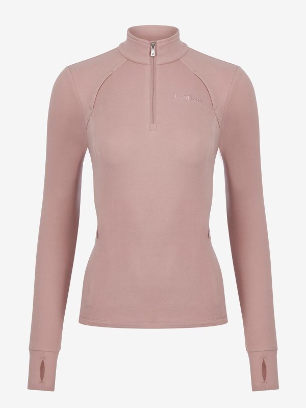 IT09733 product frances quarter zip fleece wild rose 01