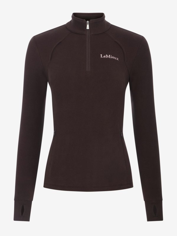IT09817 product frances quarter zip fleece cocoa 01