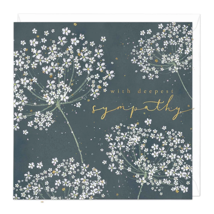 Greeting Card F255 Wild Carrot Sympathy Card Whistlefish 720x