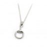 HiHo Silver HiHo Silver Sterling Silver Snaffle Pendant on Fine Trace Chain