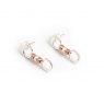 HiHo Silver HiHo Silver Silver & 18ct Rose Gold Cherry Roller Earrings