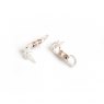 HiHo Silver Silver & 18ct Rose Gold Cherry Roller Earrings
