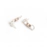 HiHo Silver HiHo Silver Silver & 18ct Rose Gold Cherry Roller Earrings