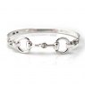 HiHo Silver HiHo Silver Exclusive Sterling Silver Detailed Double Snaffle Bangle