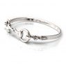 HiHo Silver HiHo Silver Exclusive Sterling Silver Detailed Double Snaffle Bangle