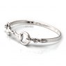 HiHo Silver HiHo Silver Exclusive Sterling Silver Detailed Double Snaffle Bangle