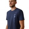 Ariat Ariat Vertical Logo T-Shirt - Navy