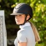 Charles Owen EQX Kylo Wide Peak Riding Hat - Black Matte/Black Gloss