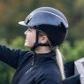 Charles Owen EQX Kylo Sparkly Riding Hat - Black Glossy/Rose Gold