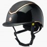 EQX EQX Kylo Sparkly Riding Hat with MIPS - Black Glossy/Rose Gold