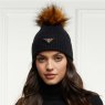 Holland Cooper Holland Cooper Burghley Bobble Hat - Black