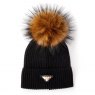 Holland Cooper Holland Cooper Burghley Bobble Hat - Black