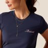 Ariat Ariat Pretty Shield T-Shirt - Navy Eclipse