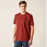 Ariat Mens Vertical Logo T-Shirt - Sun-Dried Tomato