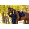 LeMieux LeMieux Suede Dressage Square - Navy/Cranberry