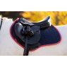 LeMieux LeMieux Suede Close Contact Square - Navy/Cranberry