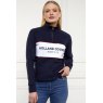 Holland Cooper Holland Cooper Sporting Heritage Zip Henley - Ink Navy