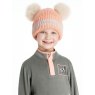 LeMieux LeMieux Mini Double Pom Beanie - Peach Punch