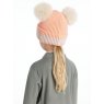 LeMieux LeMieux Mini Double Pom Beanie - Peach Punch