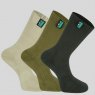 Ridgeline Ridgeline Cotton Work Socks (Mid) - Olive Multi