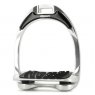 Flex-on Aluminium Stirrups - Silver/Silver/Black
