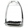 Flex-on Aluminium Hunter Stirrups - Silver/Silver/Black