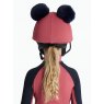LeMieux LeMieux Mini Double Pom Hat Silk - Cranberry