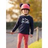 LeMieux LeMieux Mini Double Pom Hat Silk - Cranberry