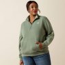 Ariat Ariat Foundation Logo 1/2 Zip Sweatshirt - Sea Spray
