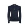 Holland Cooper Holland Cooper Chiltern Long Sleeve Polo Shirt - Ink Navy