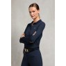 Holland Cooper Holland Cooper Chiltern Long Sleeve Polo Shirt - Ink Navy