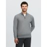 IT09692 studio mensquarterzipknit grey 001