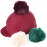 Shires Switch It Pom Pom Hat Cover Burgundy