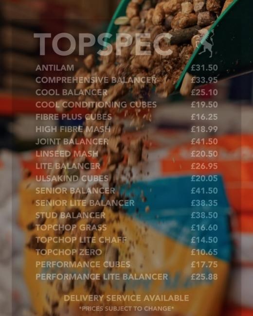 Top Spec - Price List #equestrian... 