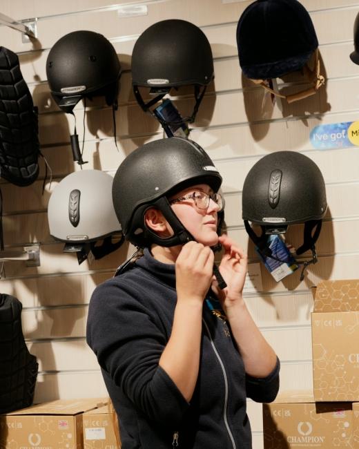 Not sure if your riding hat fits... 