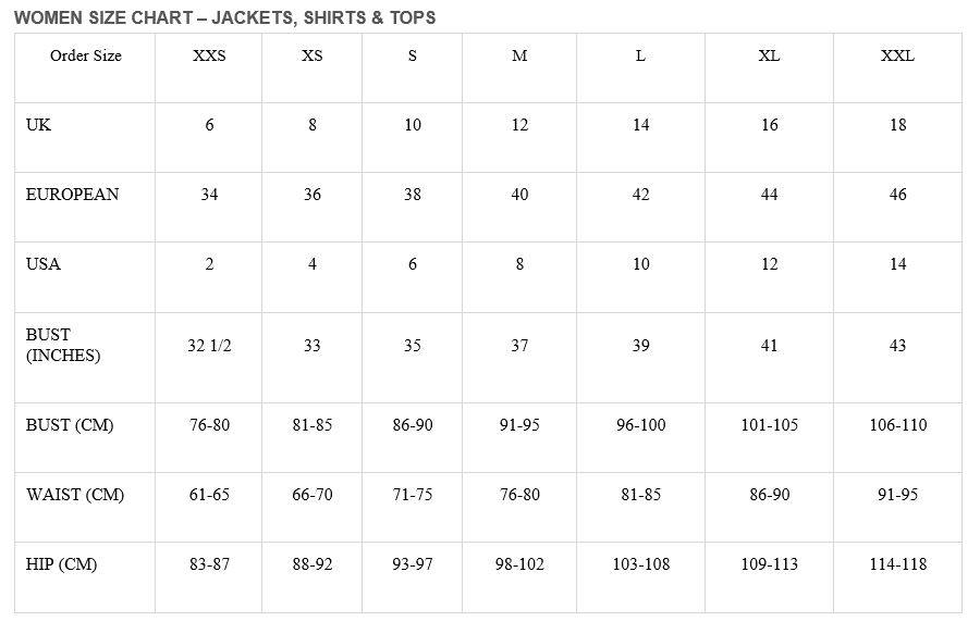 Horse-wear Size Guide - Unicorn Saddlery